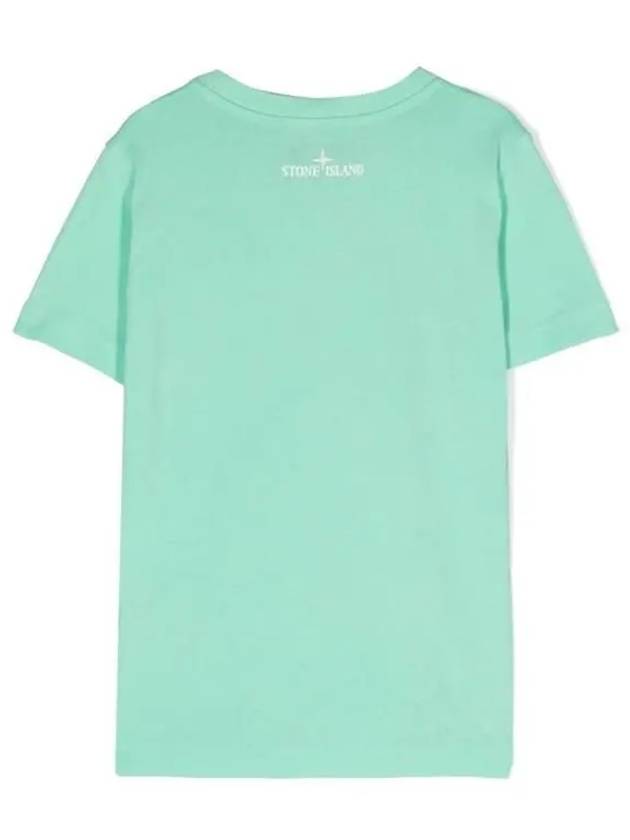 Stone Kids 6 10 Logo Short Sleeve T Shirt Mint - STONE ISLAND - BALAAN 3