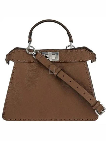 Peekaboo I See You Small Tote Bag Brown - FENDI - BALAAN 2