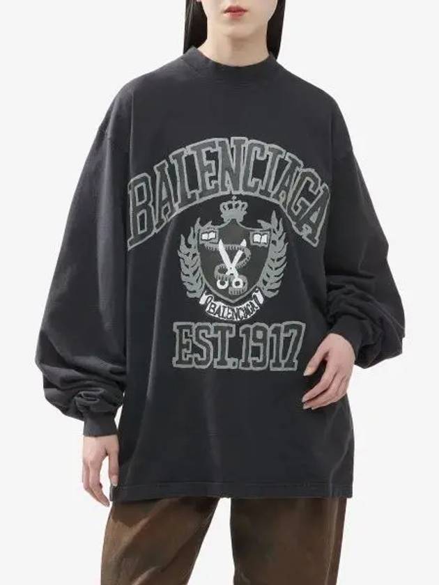 DIY College Sweatshirt Black - BALENCIAGA - BALAAN 2