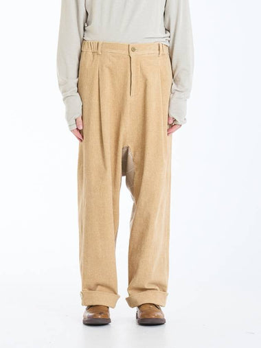 Men s Wide Baggie Trousers mustard coduroy whyso24FW14 - WHYSOCEREALZ - BALAAN 1