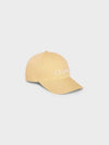 embroided logo cotton ball cap yellow - CELINE - BALAAN.
