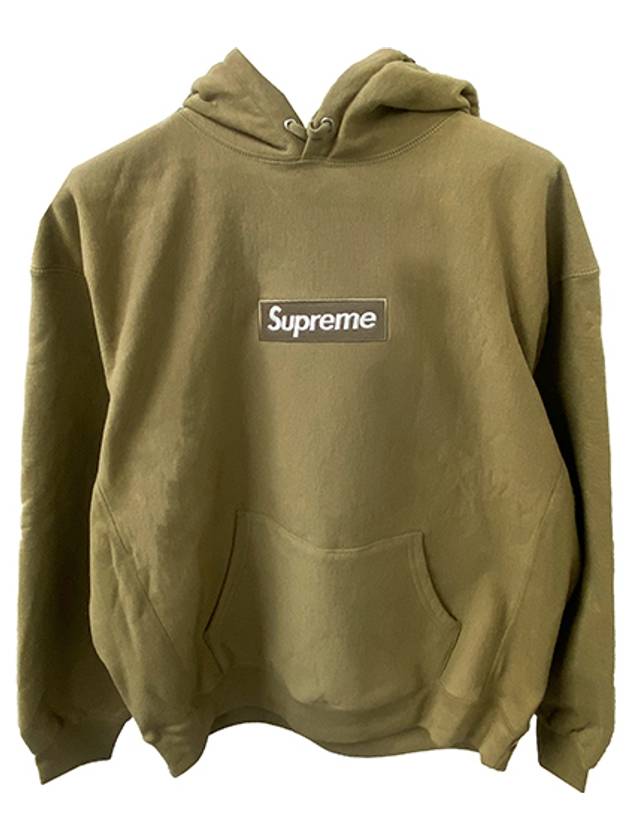 SW56 DS Box Logo Hooded Sweatshirt Dark Sand Men's TShirt TSH - SUPREME - BALAAN 1