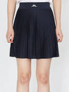 Women's Binx Pleated Skirt Navy - J.LINDEBERG - BALAAN 2