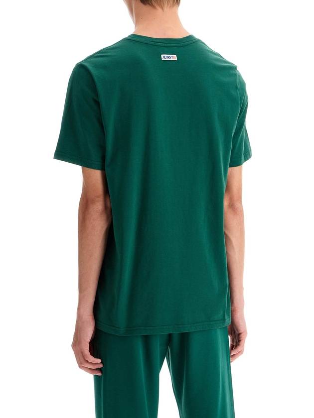 Logo relaxed fit short sleeve t shirt green - AUTRY - BALAAN 4