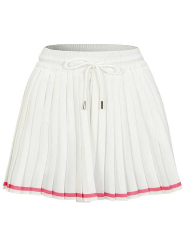 Banded pleated skirt pants white - BUTTONPLAY - BALAAN 1