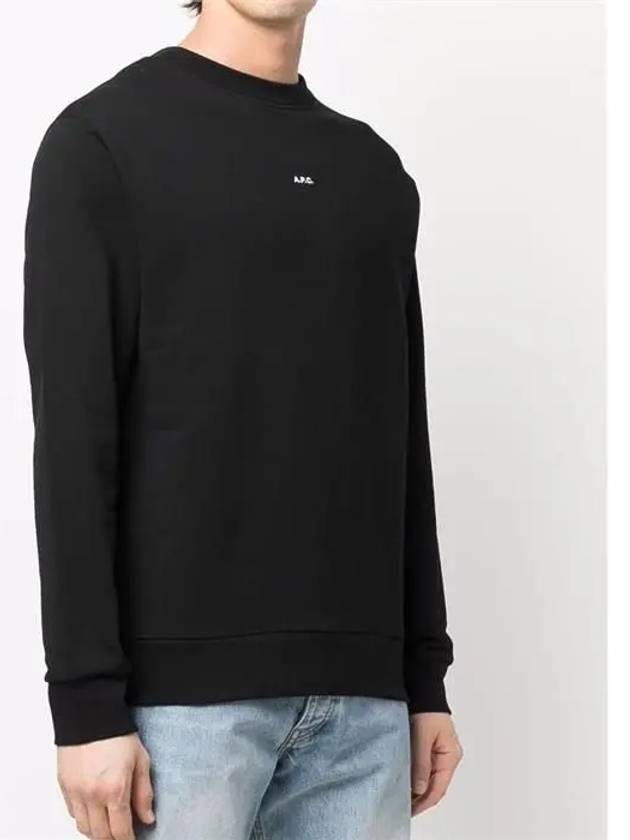 Men's Steve Logo Sweatshirt Black - A.P.C. - BALAAN 5