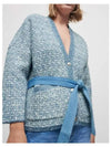 Women's Belted Knit Cardigan MFPCA00223 - MAJE - BALAAN 3