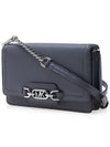 Heather Extra Small Leather Cross Bag Dark Grey - MICHAEL KORS - BALAAN 3