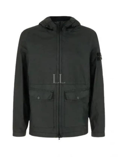 Membrana 3L TC Hooded Jacket Dark Green - STONE ISLAND - BALAAN 2