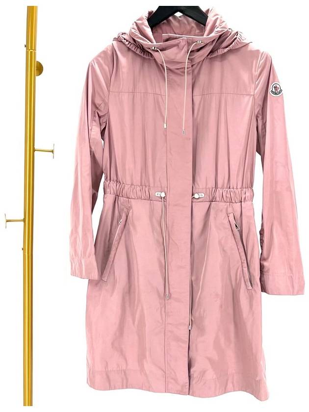 Malachite long windbreaker jacket pink size 1 - MONCLER - BALAAN 4