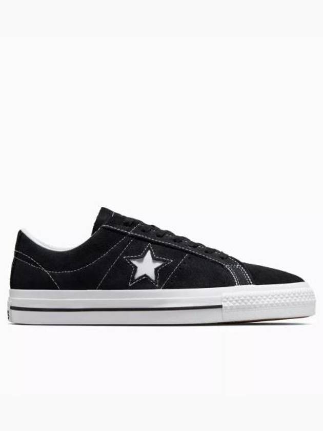 One Star Pro Suede Low Top Sneakers Black - CONVERSE - BALAAN 2