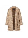 Oversized Faux Fur Coat Brown - LOUIS VUITTON - BALAAN 1