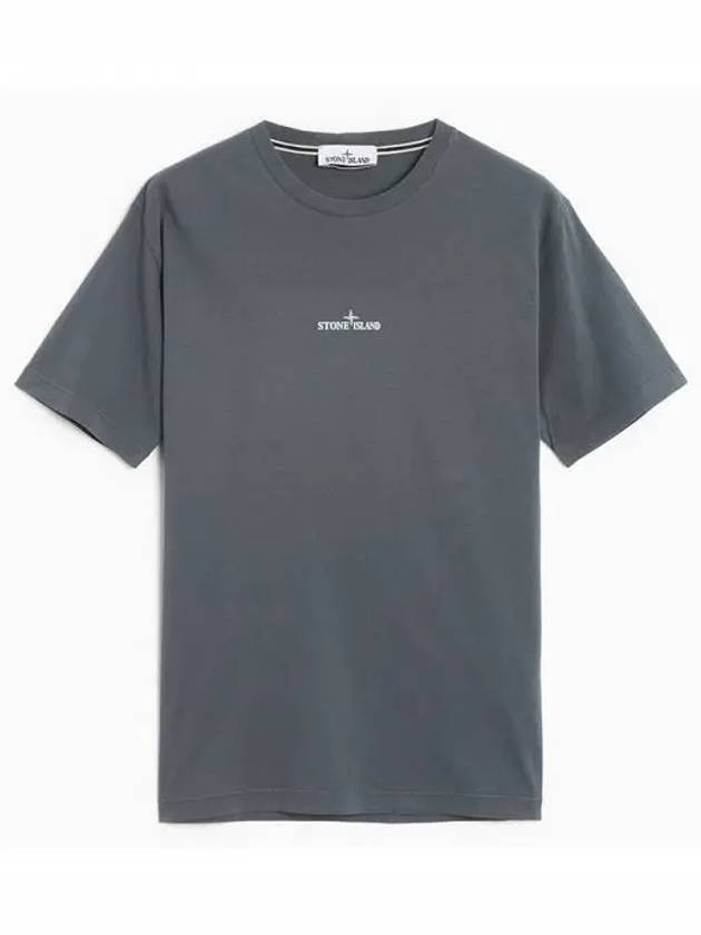 Stamp Two Print Short Sleeve T-Shirt Grey - STONE ISLAND - BALAAN 2