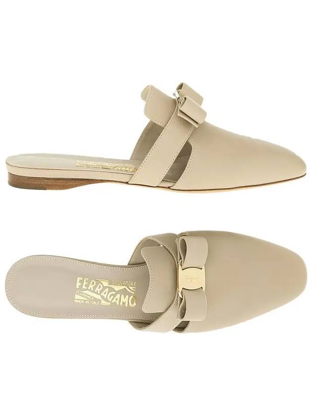 BRIZA Vara Bow Loafer Beige 0748099 - SALVATORE FERRAGAMO - BALAAN 1