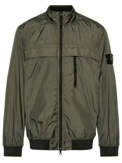 Compass Badge Pleated Windbreaker Khaki - STONE ISLAND - BALAAN 2