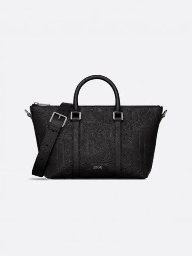 Weekender 25 Grained Calfskin Cross Bag Black - DIOR - BALAAN 2