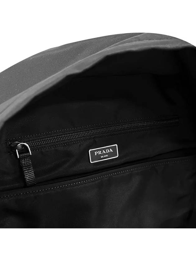 Triangle Logo Nylon Backpack Black - PRADA - BALAAN 8