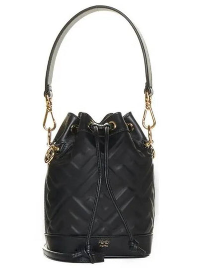 Mon Tresor FF Motif Leather Mini Bag Black - FENDI - BALAAN 2