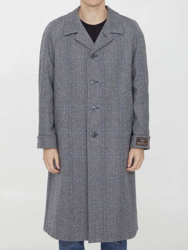 Houndstooth Check Single Coat Grey - GUCCI - BALAAN 2