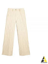 Women's Jacquard Motif Cotton Wide Pants Cream - GOLDEN GOOSE - BALAAN 2