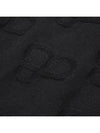 Men s viscose logo lettering jacquard knit BLACK - 20THHOLE - BALAAN 5