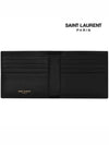 Tiny Monogram Half Wallet Black Gold - SAINT LAURENT - BALAAN 6