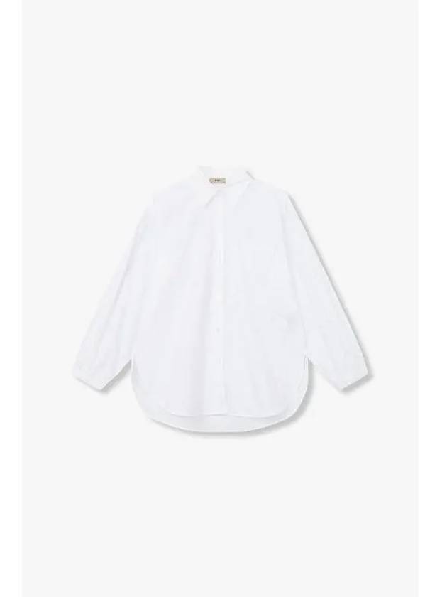 Women s Banded Cuffs Cotton Shirt White - HERNO - BALAAN 1