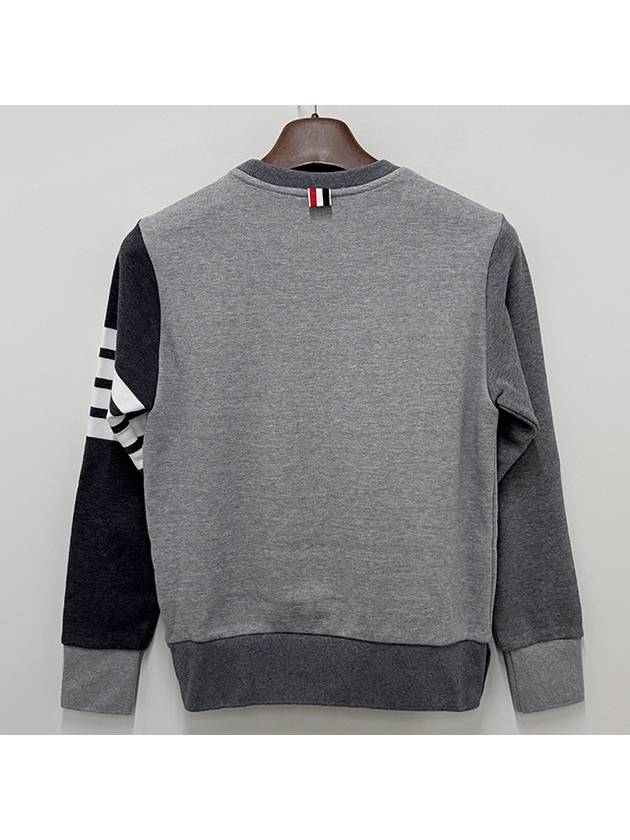 4 Bar Striped Knit Top Grey - THOM BROWNE - BALAAN 3