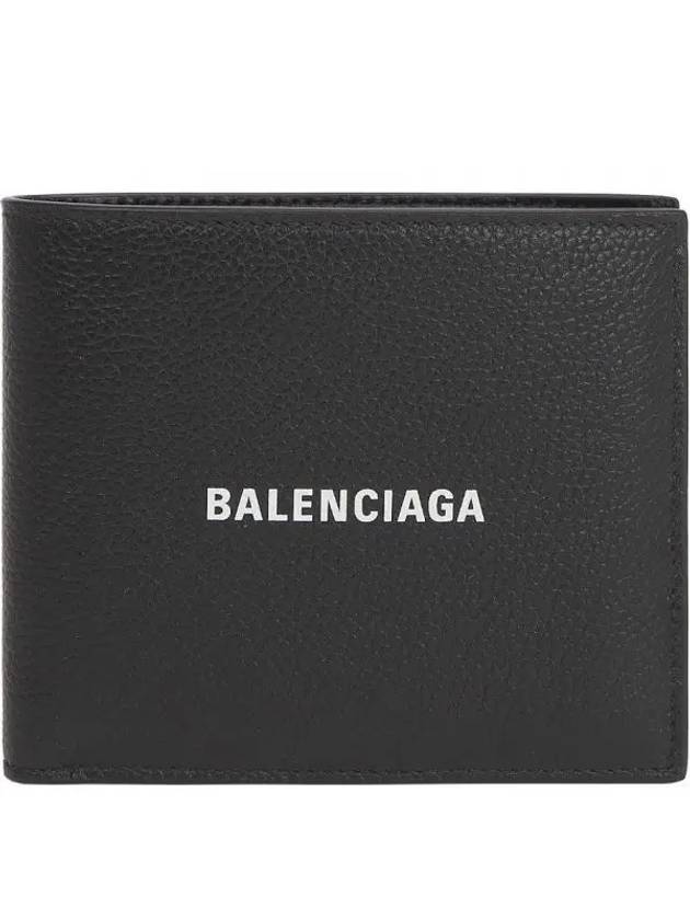 Logo Print Half Wallet Black - BALENCIAGA - BALAAN 2