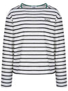 Striped Boat Neck T-Shirt MW3WE401 - P_LABEL - BALAAN 6