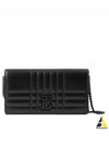 Women's Lola Detachable Strap Quilted Leather Long Wallet Black - BURBERRY - BALAAN 2