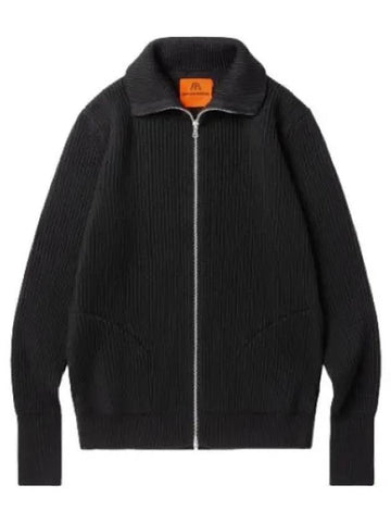 Navy full zip up pocket cardigan - ANDERSEN-ANDERSEN - BALAAN 1