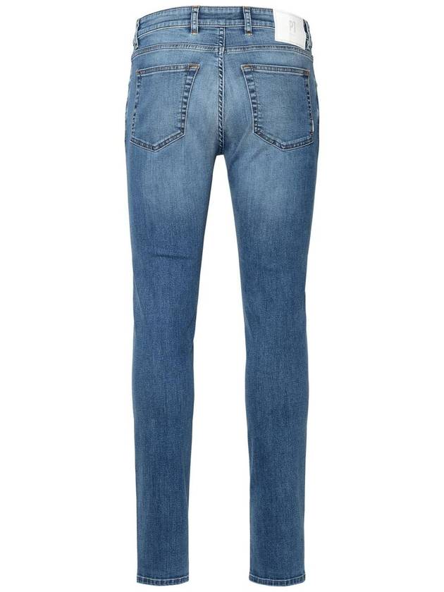 Pt05 Light Blue Cotton Blend Jeans - PT05 - BALAAN 3