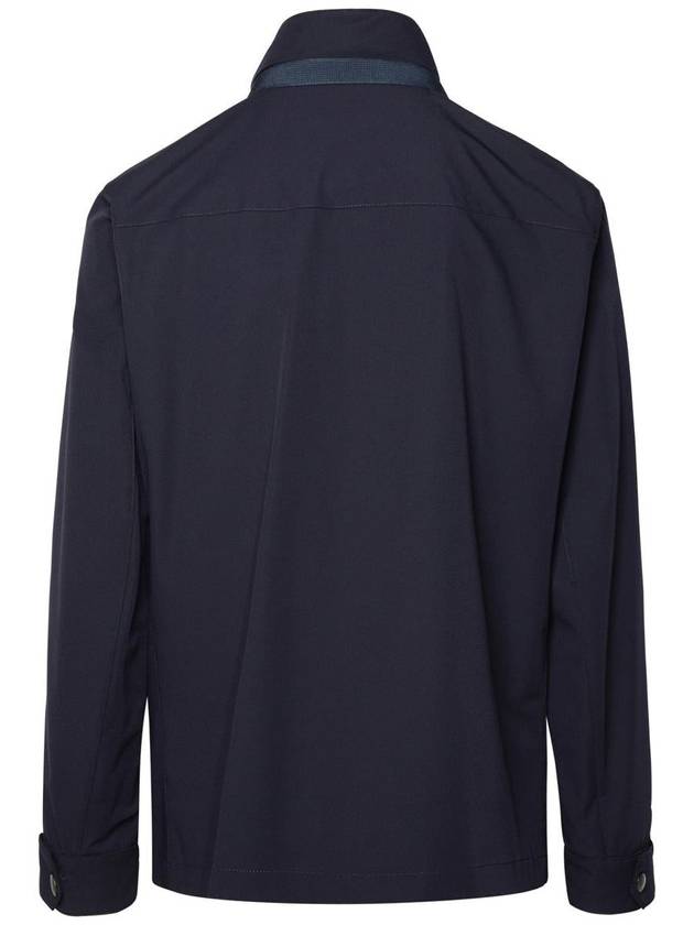 Fay Navy Polyamide Blend Jacket - FAY - BALAAN 3