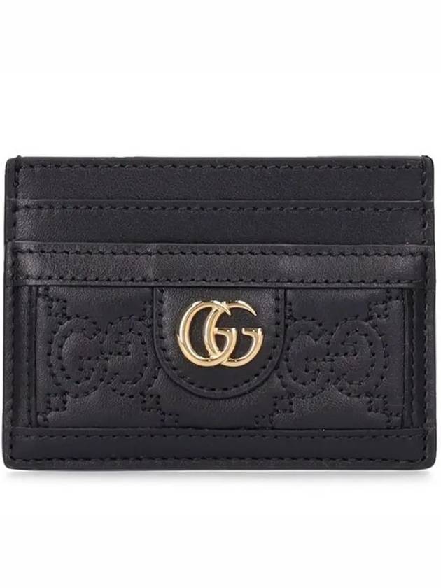 GG Matelassé Card Wallet Black - GUCCI - BALAAN 2