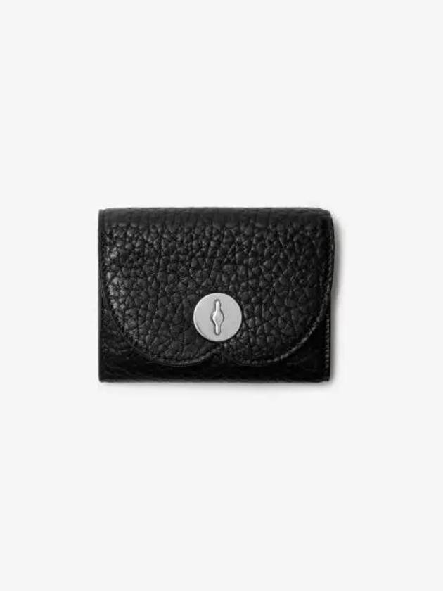 Leather Mini Half Wallet Black - BURBERRY - BALAAN 2