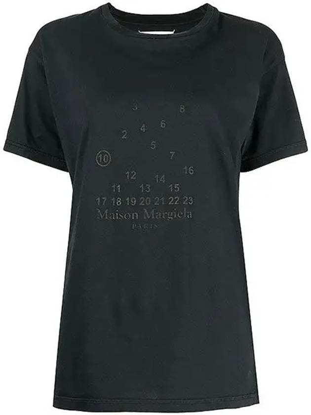 Maison Margiela Numbering Logo Women's Short Sleeve TShirt S51GC0522 Black - MAISON MARGIELA - BALAAN 1