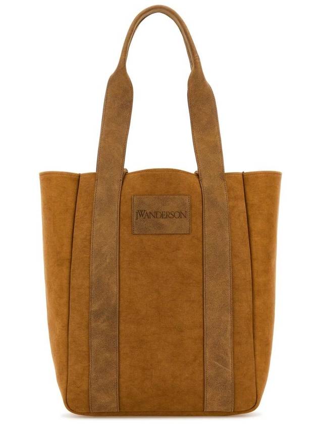 Workwear Logo Patch Top Handle Tote Bag Caramel - JW ANDERSON - BALAAN 2