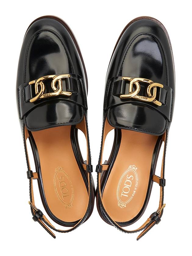 Kate Leather Slingback Loafer Black - TOD'S - BALAAN 3