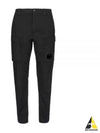 50 Fili Stretch Lens Wappen Cargo Straight Pants Black - CP COMPANY - BALAAN 2