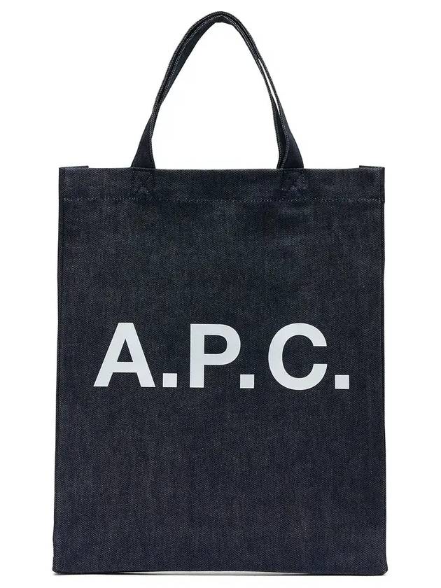 Eco Lou Logo Tote Bag Navy - A.P.C. - BALAAN 6