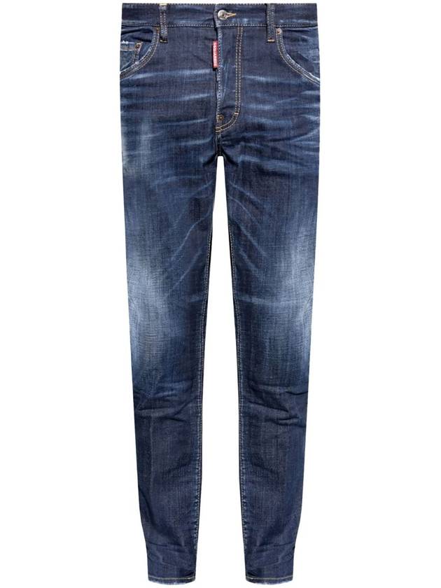 24FW Denim Straight Pants S74LB1591S30664 470 NAVY BLUE - DSQUARED2 - BALAAN 2