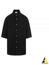 Double Pocket Short Sleeve Shirt Black - LEMAIRE - BALAAN 2