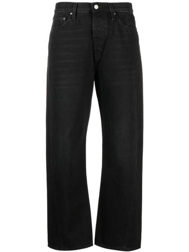 Women Twist Seam Jeans Black - TOTEME - BALAAN.