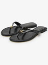 Capri Logo Plaque Flip Flops Black - TORY BURCH - BALAAN 3