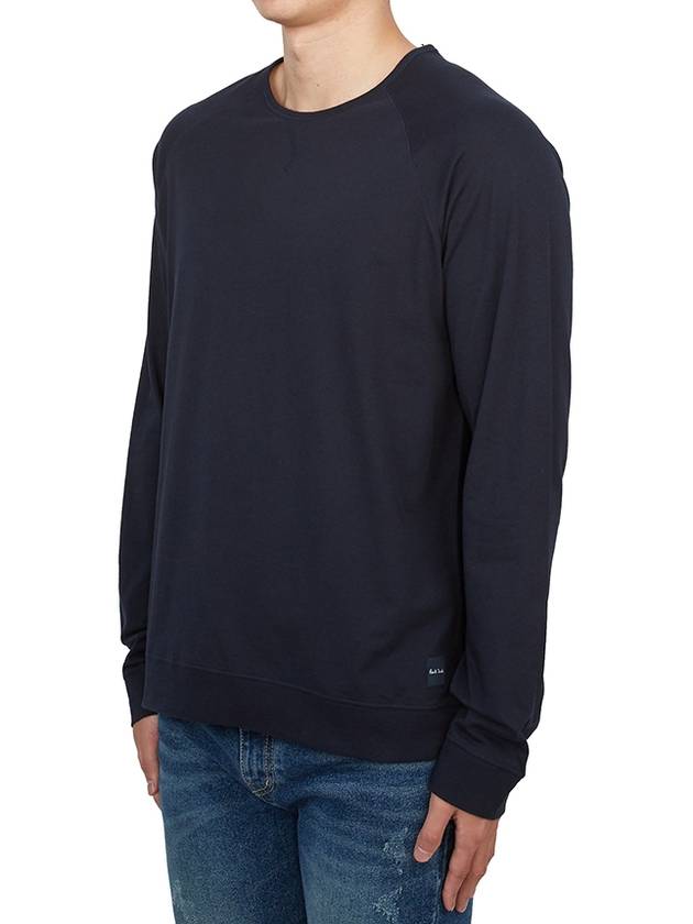 Men's Cotton Long Sleeve T-Shirt Navy - PAUL SMITH - BALAAN 3