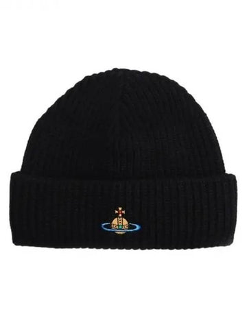 Vivienne Westwood ORB logo wool beanie - VIVIENNE WESTWOOD - BALAAN 1