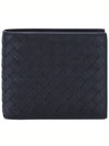 Intrecciato Weaving Half Wallet Navy - BOTTEGA VENETA - BALAAN 2