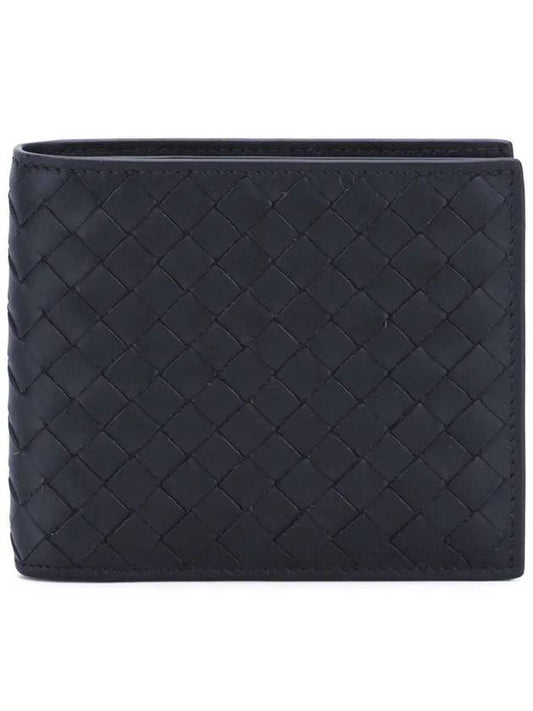 Intrecciato Weaving Half Wallet Navy - BOTTEGA VENETA - BALAAN 2