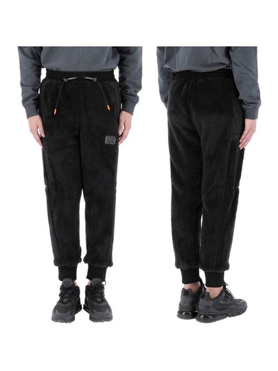 EA7 Winter Mix Fabric Jogger Track Pants Black - EMPORIO ARMANI - BALAAN 2